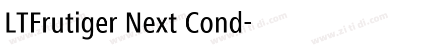 LTFrutiger Next Cond字体转换